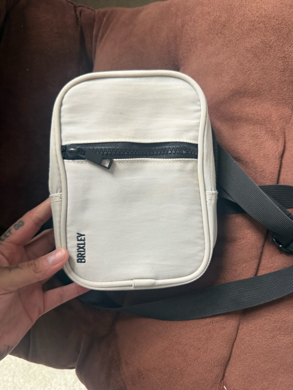 Brixley White Compact Crossbody Bag for Women